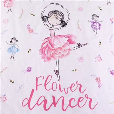 Постельное бельё «Этель» 1.5 сп Flower dancer 143х215 см, 150х214 см, 50х70 см -1 шт,100% хлопок, бязь