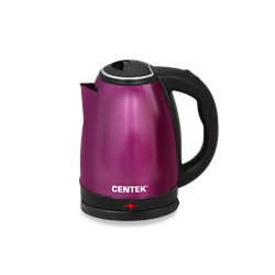 Чайник Centek CT-1068 PURPLE (фиолетовый) металл 2л, 2000W, хромированная вставка на крышке