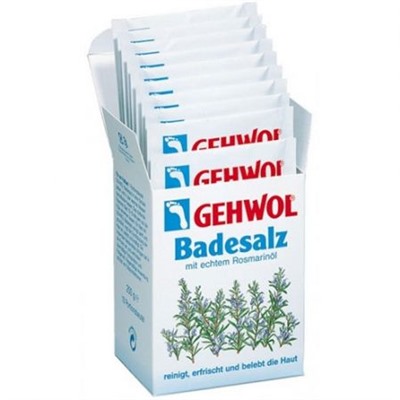 Gehwol Соль для ванны с маслом розмарина 10 пакетиков 250 гр