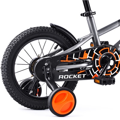 Велосипед 14" Rocket 100, цвет серый