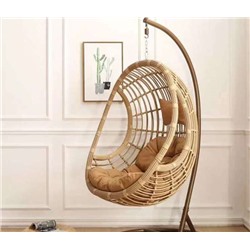 Кресло подвесное с подставкой "Фазенда", 70*95*125 см, песочный ДоброСад