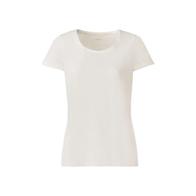 esmara® Damen T-Shirt, 2 Stück, mit weitem Rundhalsausschnitt