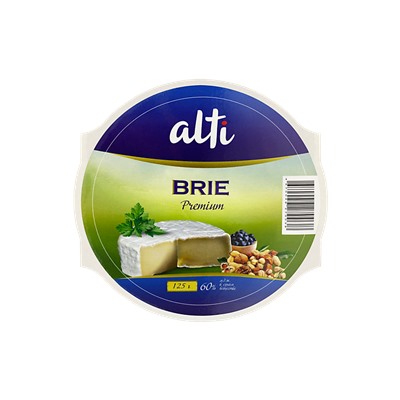 Сыр с белой плесенью ALTI Brie 100г*12шт в кор (срок 1год) 50% пастеризован