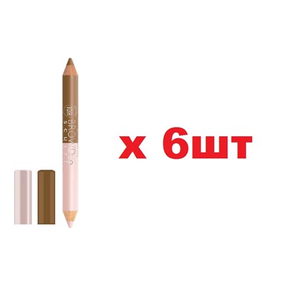 Bourjois BrowDuo Sculpt Карандаш и хайлайтер для бровей 21 Blond 6шт