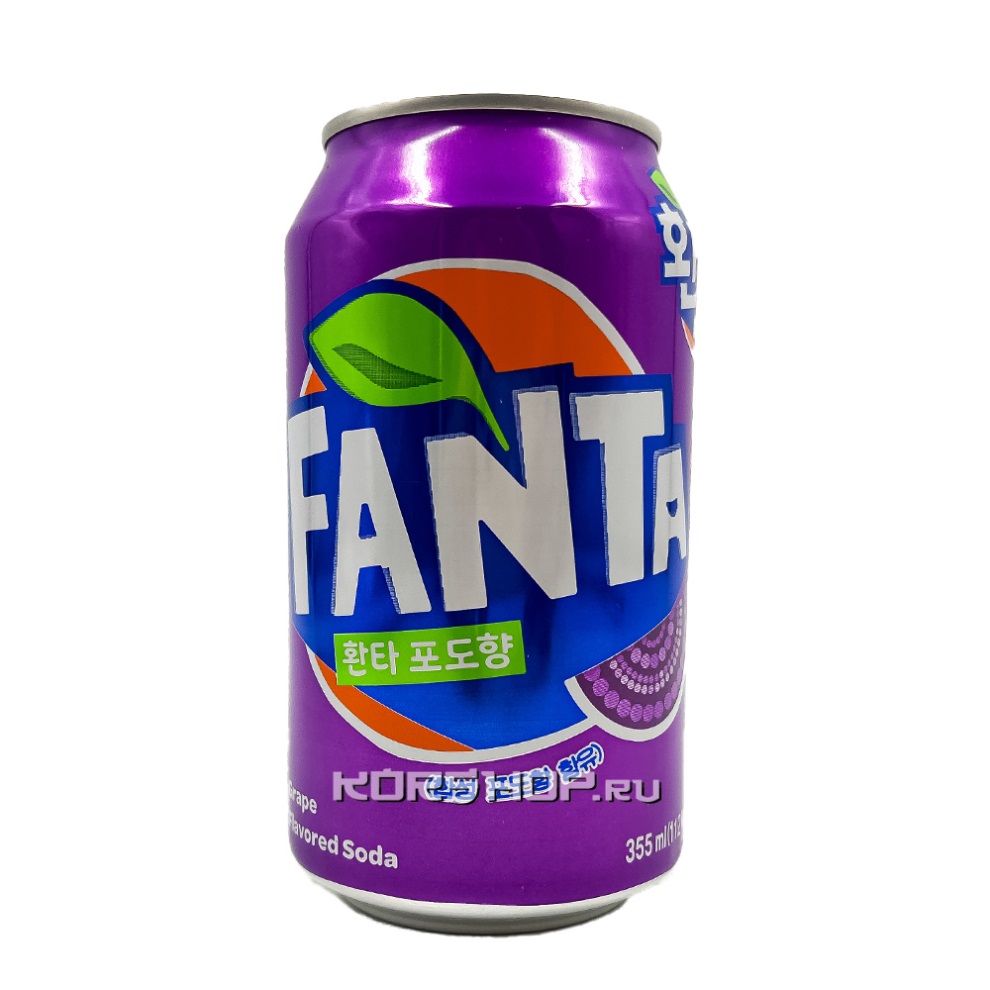 Газированный б/a напиток со вкусом винограда Grape Flavored Soda Fanta,  Корея, 355 мл купить, отзывы, фото, доставка - СПКубани | Совместные  покупки К