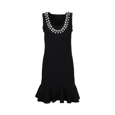 Vestido recto - Negro