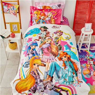 Комплект пододеяльников Winx by Karaca Home для девочек из 100% хлопка