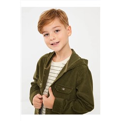 Базовая рубашка для мальчика с капюшоном и длинными рукавами W36795Z4 - H1Z
