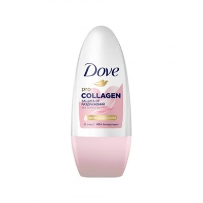 Антиперспирант шариковый женский DOVE Pro-collagen Защита от раздражений, 50 мл