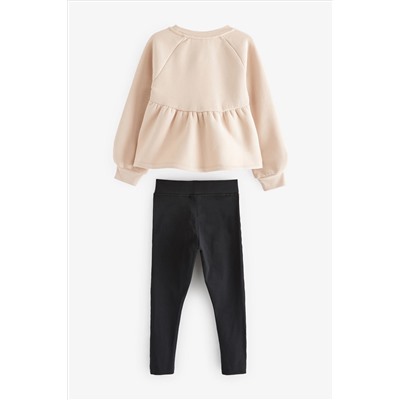 Baker by Ted Baker (12-18mths- 13yrs) Peplum Sweater And Legging Set