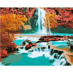 Картина по номерам 40х50 GX 7253 Осенний водопад