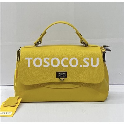 059-2 yellow сумка Wifeore натуральная кожа 14х25х9
