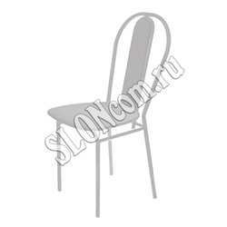 Стул "Ника 3-1" мягкое сиденье и спинка, светло-серый/матовый серый, СТ3-1/СС