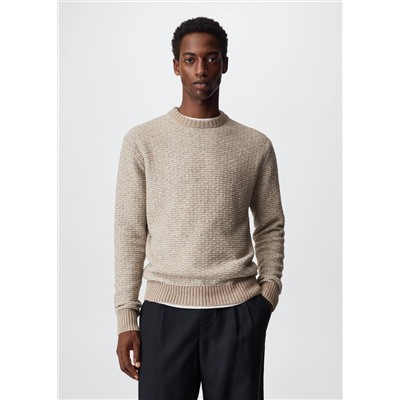 Jersey lana textura -  Hombre | MANGO OUTLET España