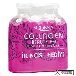 Мицеллярная очищающая вода Voonka Collagen Beauty H2O 2 x 500 мл