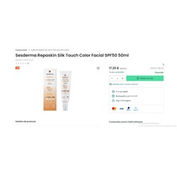 Repaskin Silk Touch Color Facial SPF50 50ml