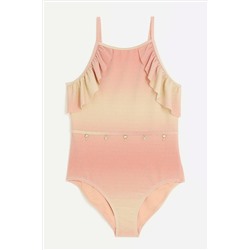 River Island Girls Ombre Glitter Swimsuit