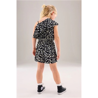 Asymmetric Frill Playsuit (3-16yrs)