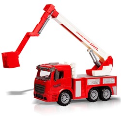 Handers фрикционная игрушка "Пожарная машина: Автовышка" (28 см, подвижн. детали)