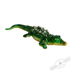 Крокодил "Изумрудный остров" (стекло) 16,5х8,5х3,5 см
