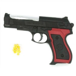 Пистолет пневматический детский с пульками 20 см. 09.12.