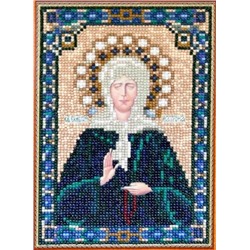 Алмазная мозаика/ подрамник/ частичная выкладка/ 30х40см/ арт.Х202 Икона Святой Матроны