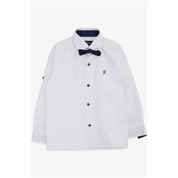 Рубашка для мальчика с галстуком-бабочкой, возраст 3–7 лет, белая G454-127