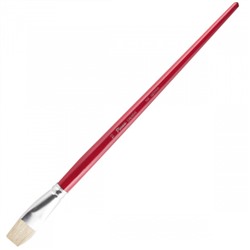 Кисть Щетина, плоская, №10, длинная ручка, дерево Creative Pinax 104010