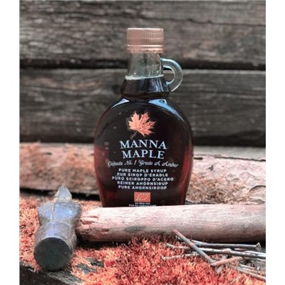 Кленовый  сироп органик Manna Maple®, ст.б, 250г.