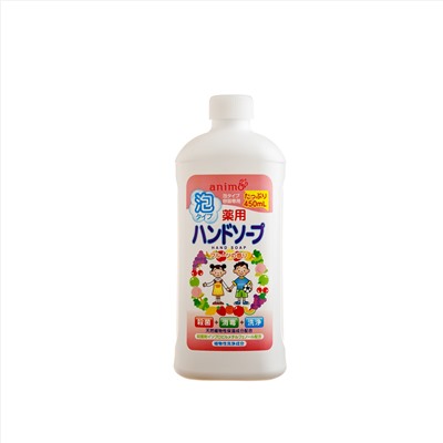 Rocket Soap Мыло-пенка "Animo Hand Soap" для рук c антибактериальным эффектом (аромат фруктов) 450 мл, флакон с крышкой / 30