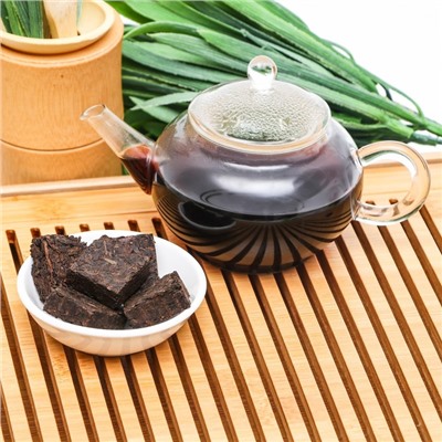 Китайский выдержанный чай "Шу Пуэр" кубик, Юньнань, 50 г (+ - 5 г) (набор  7 шт)