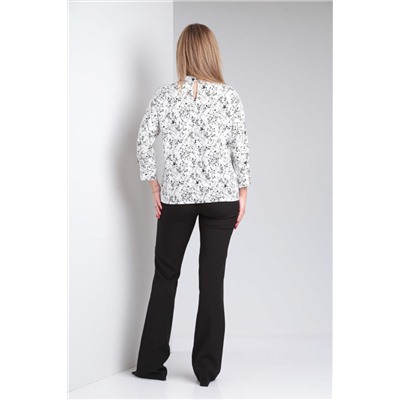 Блуза Modema 735-3 черно-белый