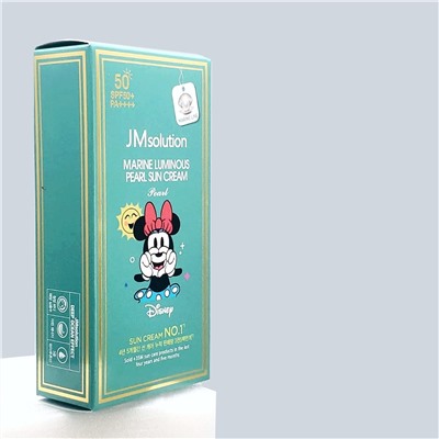 Jmsolution Увлажняющий солнцезащитный крем с жемчугом / Marine Luminous Pearl Sun Cream Pearl SPF50+/PA++++ Disney Minnie, 50 мл