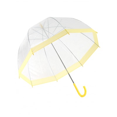 Зонт прозрачный купол желтый   /  Артикул: 94862