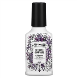 Poo-Pourri, Туалетный спрей Before-You-Go, лаванда, ваниль, 4 жидких унции (118 мл)