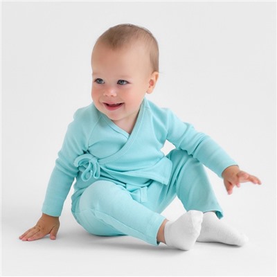 Комплект детский (кофта и штаны) MINAKU, цвет голубой, рост 86-92 см