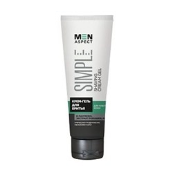 MEN ASPECT SIMPLE Крем-гель для бритья для чувствительной кожи 75г