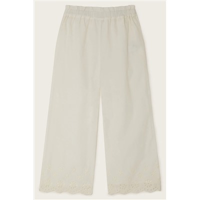 Monsoon Natural Broderie Trousers