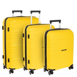 Комплект из 3-х PP чемоданов РР820 Polar (Желтый)