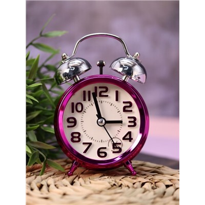 Часы-будильник «Neon numbers», purple