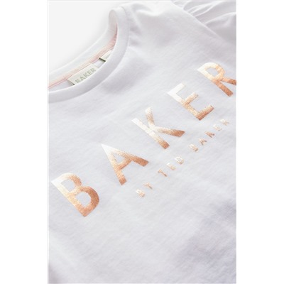 Baker by Ted Baker Blue Pleated T-Shirt And Leggings Set