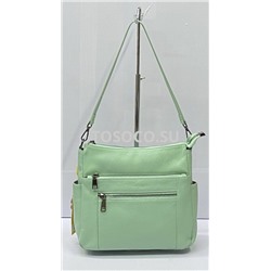 019-2 green сумка Wifeore натуральная кожа 26х10х23