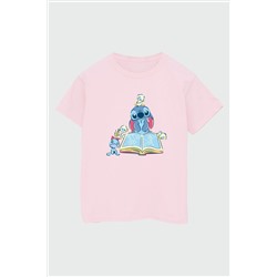 Brands In Lilo  Stitch Reading A Book Girls T-Shirt