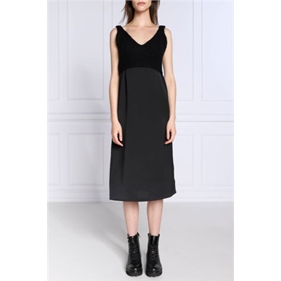 Vestido midi - Negro