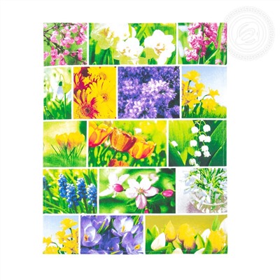 Набор полотенец АРТ Дизайн из рогожки "Первоцветы"