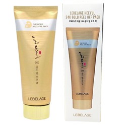 Lebelage Маска-пленка для лица с экстрактом золота / Heeyul 24K Gold Peel Off Pack, 150 мл