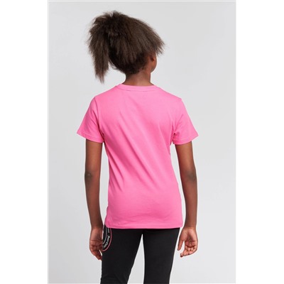 Juicy Couture Classic Fit Girls Pink Diamante T-Shirt