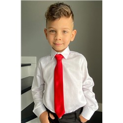 Комплект из 2 предметов: белая рубашка и галстук Добби для мальчика ENT-DOBBED БЕЛАЯ РУБАШКА-ГАЛСТУК