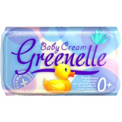 GREENELLE Туалетное крем-мыло "Baby Cream" Aloe, овальное 90г
