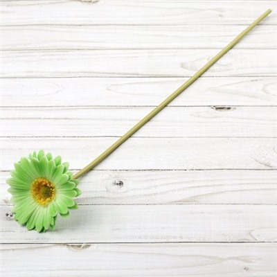 Цветок искусственный Гербера 43 см зеленый / 1501 /уп 56/260/ латэкс